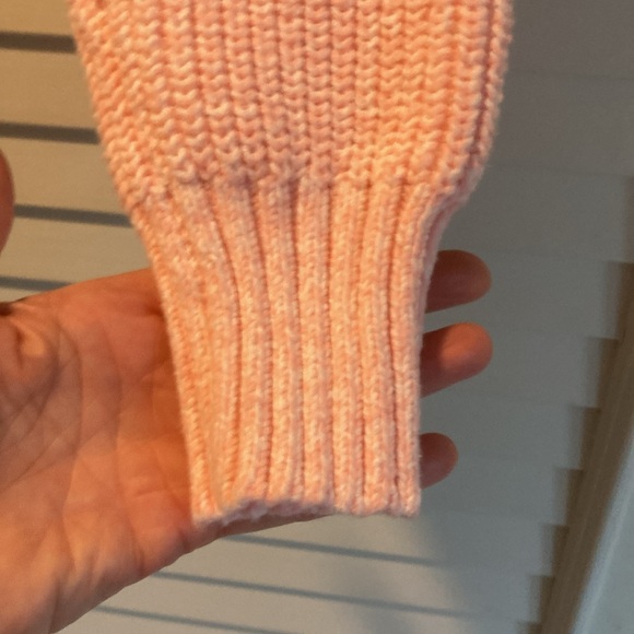 Club Monaco / Ralph Lauren Pink Salmon Crew Neck Sweater Knit Medium Like New - Picture 3 of 11